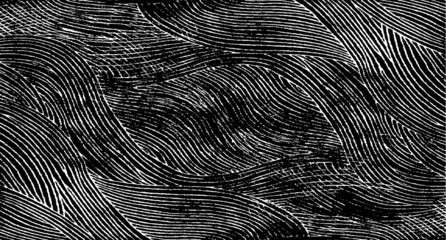 Rough texture. Worn down wallpaper pattern design. Broken plaster grunge damask effect. Distressed overlay texture design. Vector illustration. Eps10. © Nadejda