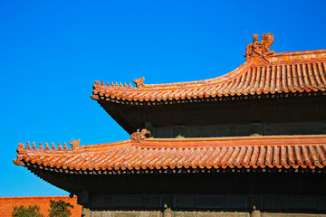 Obraz premium Temples Of The Forbidden City In Beijing China
