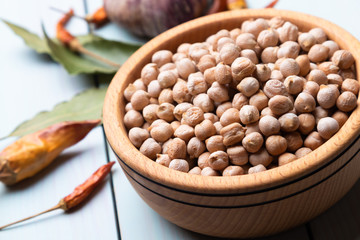 Dry chickpea or garbanzo beans