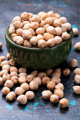 Dry chickpea or garbanzo beans