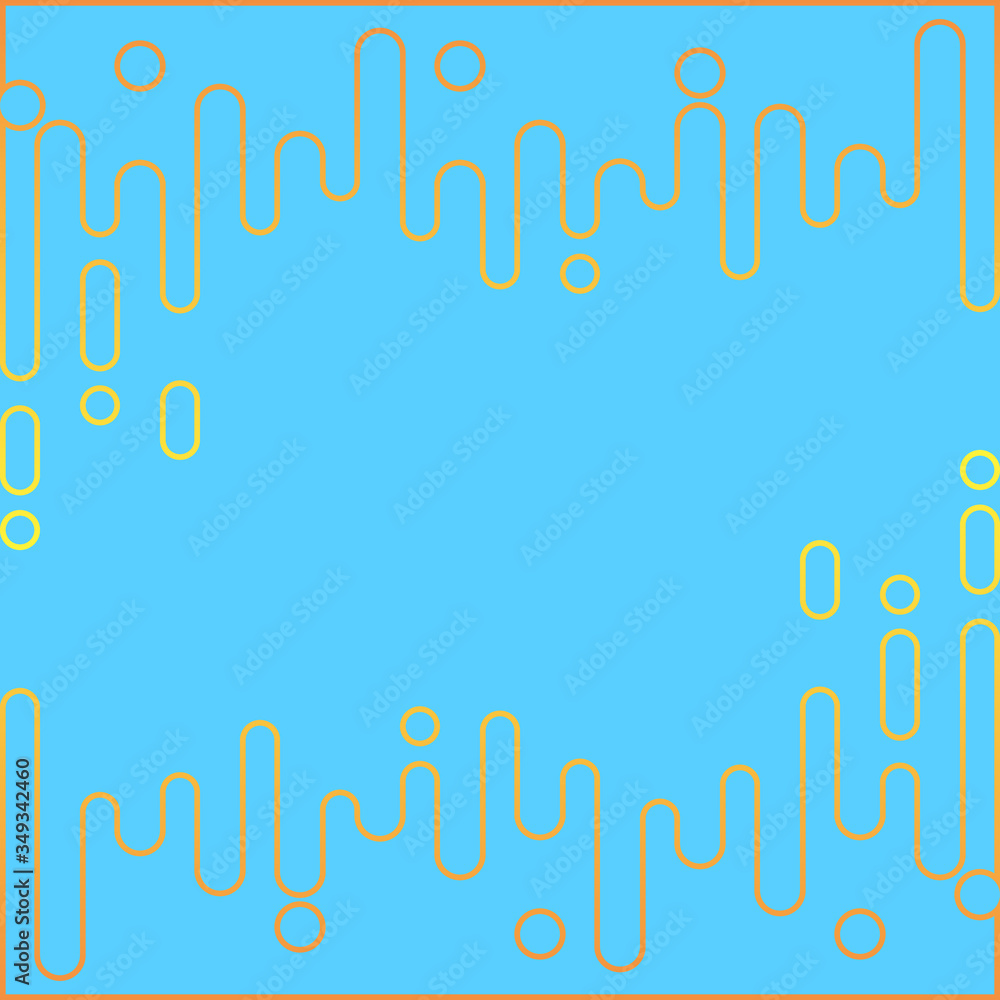 Fototapete abstract backgrounds with color rounded shapes. jpeg illustration. rounded lines halftone style. ele