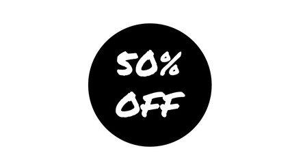 Special Offer 50% Discount Tag, Sale Up to 50 Percent Off