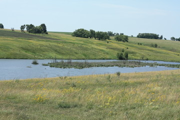 landscape with lake