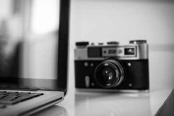 Плёночный фотоаппарат. 