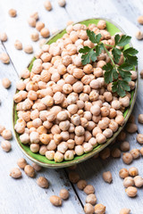 Dry chickpea or garbanzo beans