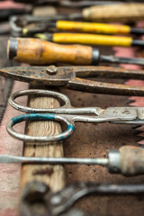 Vintage set of hand tools