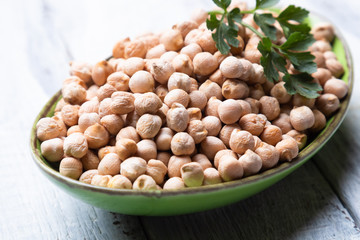 Dry chickpea or garbanzo beans
