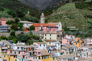 White town in a mountain
