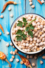 Dry chickpea or garbanzo beans