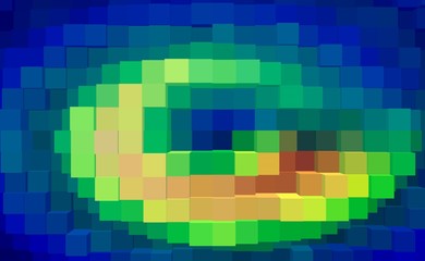 Abstract cube 3d extrude background,  graphic art.