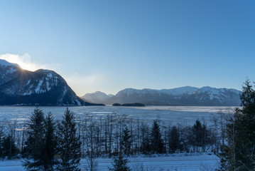 Skeena river frozen