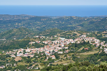 Fototapeta na wymiar Ilbono is a village in the Province of Nuoro on the italian island Sardinia