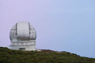 Great telescope on the highest mountain of La Palma