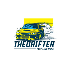 yellow car, the drifter