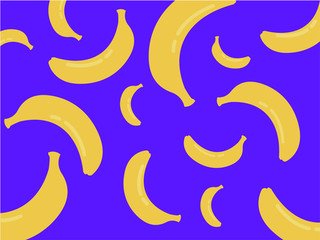 Obraz na płótnie Canvas Banana Pattern Vector.