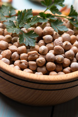 Dry chickpea or garbanzo beans