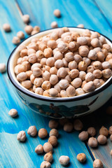 Dry chickpea or garbanzo beans