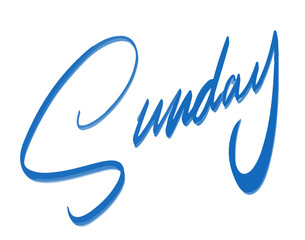 Naklejka premium Sunday
