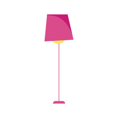 floor lamp decoration interior isolated icon design