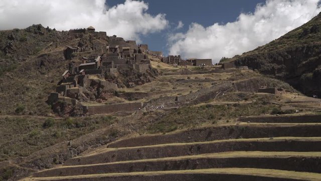 WS Low angle of Inca trail in Cusco Peru
