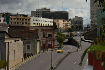 Center of the Quito city in Ecuador