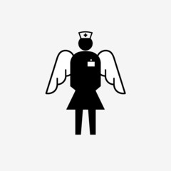 Covid-19 Corona Virus Awareness Poster - Angel Nurse