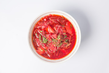 borsch, russian national red soup