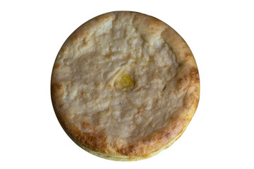 Cooked Ossetian pie shabby butter