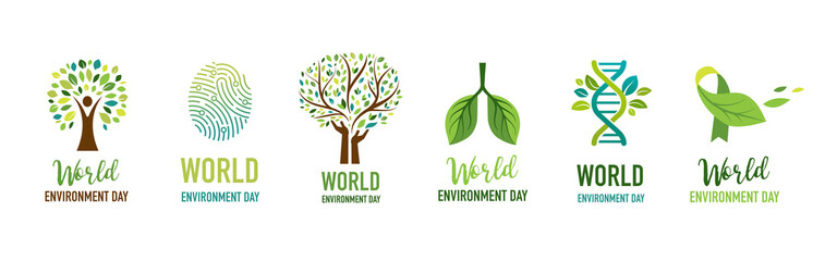 World Environment day, go green concept design. Vector illustration