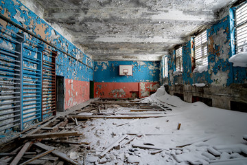 abandoned objects in a village beyond the Arctic circle