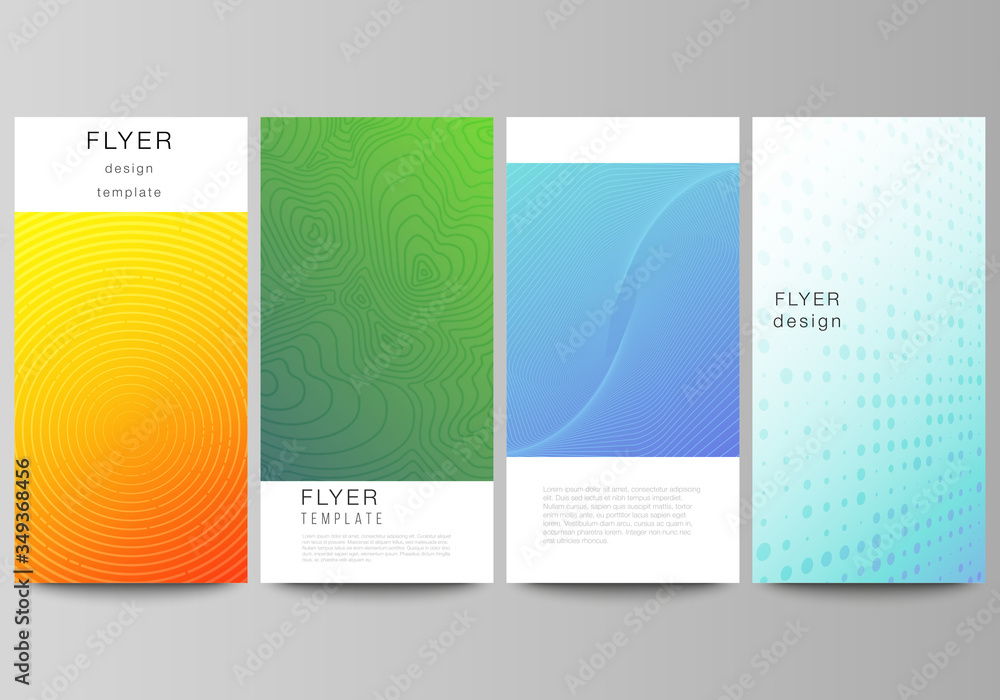 Poster the minimalistic vector illustration of the editable layout of flyer, banner design templates. abstr