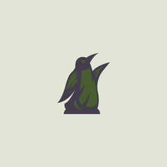 Fototapeta premium Vector Logo Illustration Penguin Abstract Style