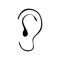 Ear simple vector