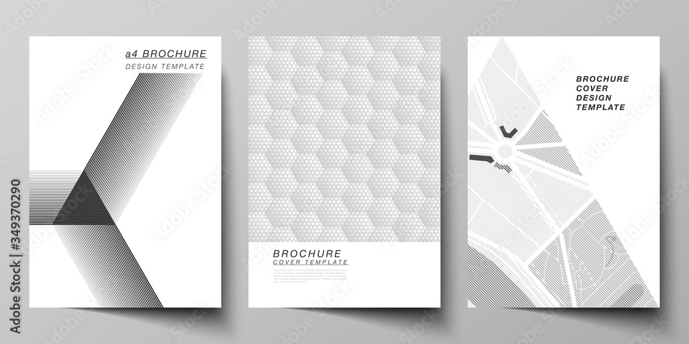 Poster vector layout of a4 format modern cover mockups design templates for brochure, magazine, flyer, book
