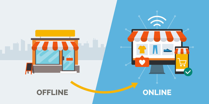 Retail offline to online