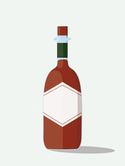 Chili bottle illustration