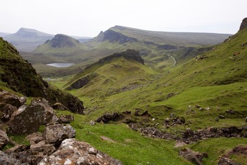 Fototapeta na wymiar mountain landscape, Isle of Skye, Scotland 