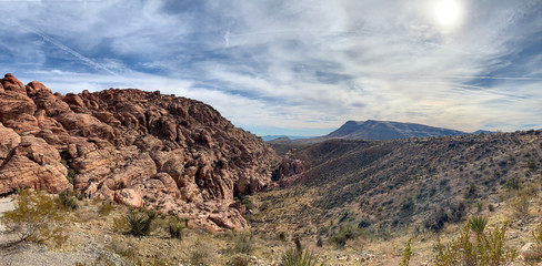 Mountains in Nevada near Las Vegas USA