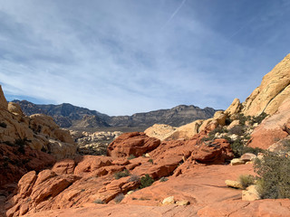 Mountains in Nevada near Las Vegas USA