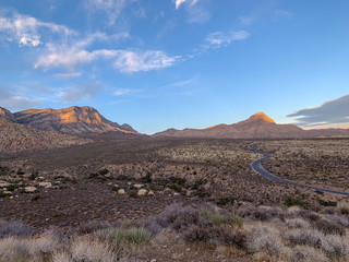 Mountains in Nevada near Las Vegas USA