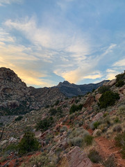 Fototapeta na wymiar Mountains in Nevada near Las Vegas USA