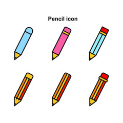 Pencil Icon clour vector