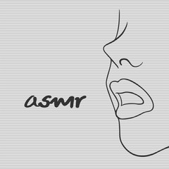 Design of woman asmr illustration