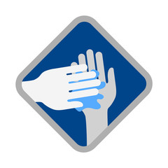 Obraz premium Design of cleaning hands symbol