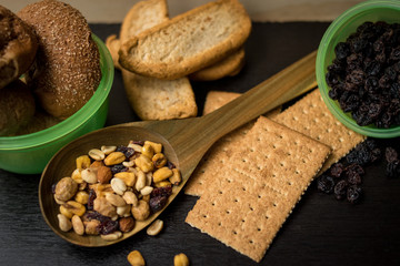 Grains and healthy food 