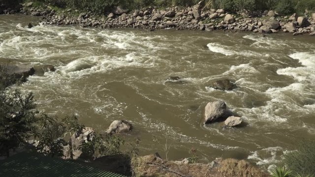 River on Inca trail. Cusco, Peru.