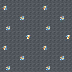 geometrical seamless flower pattern design.