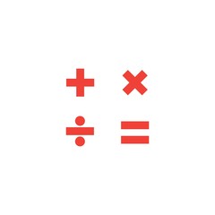 Calculator logo icon vector