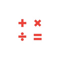 Obraz premium Calculator logo icon vector