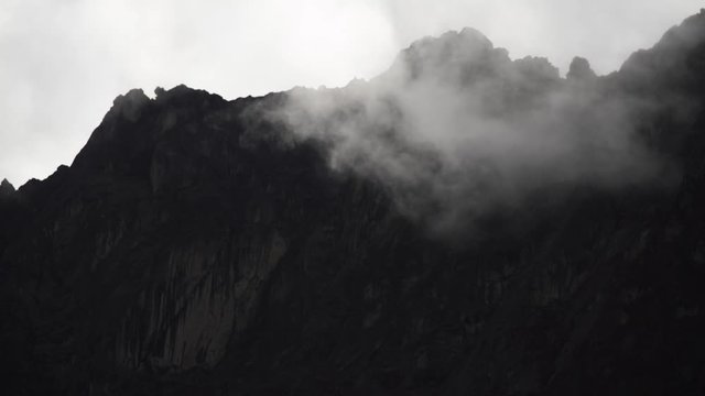 WS T/L mountains and clouds in Cusco Peru